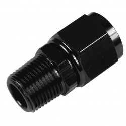 AN-10 AN10 JIC Flare to 1/2 NPT female-male straight hose fitting adapter Black