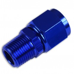 AN-10 AN10 JIC Flare to 1/2 NPT female-male straight hose fitting adapter Blue