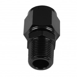 AN-10 AN10 JIC Flare to 1/4 NPT female-male straight hose fitting adapter Black