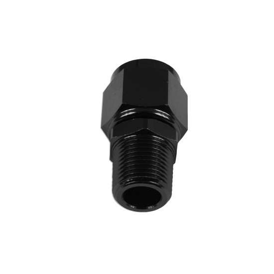 AN-10 AN10 JIC Flare to 1/8 NPT female-male straight hose fitting adapter Black