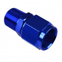 AN-10 AN10 JIC Flare to 1/8 NPT female-male straight hose fitting adapter Blue