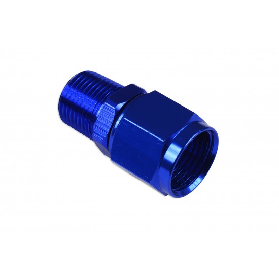 AN-10 AN10 JIC Flare to 1/8 NPT female-male straight hose fitting adapter Blue