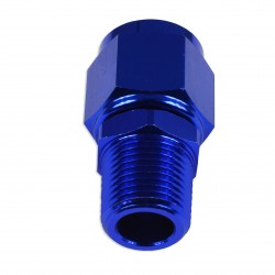 AN-10 AN10 JIC Flare to 1/8 NPT female-male straight hose fitting adapter Blue