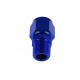 AN-10 AN10 JIC Flare to 1/8 NPT female-male straight hose fitting adapter Blue