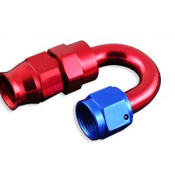 AN -10 AN10 JIC 180' Degree PTFE Fuel Oil Fitting hose end Red