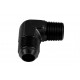 Adapter AN10-3/4 NPT 90' male-male coupler hose fitting Black