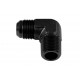 Adapter AN10-3/4 NPT 90' male-male coupler hose fitting Black