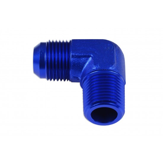 Adapter AN10-3/4 NPT 90' male-male coupler hose fitting Blue
