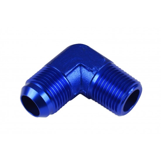 Adapter AN10-3/4 NPT 90' male-male coupler hose fitting Blue