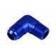 Adapter AN10-3/4 NPT 90' male-male coupler hose fitting Blue