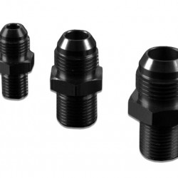 AN-10 AN10 JIC Flare to 3/4 NPT straight hose fitting adapter Black