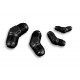 Adapter AN10 45' male-male coupler hose fitting Black