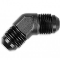 Adapter AN10 45' male-male coupler hose fitting Black