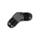 Adapter AN10 45' male-male coupler hose fitting Black
