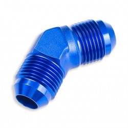 Adapter AN10 45' male-male coupler hose fitting Blue