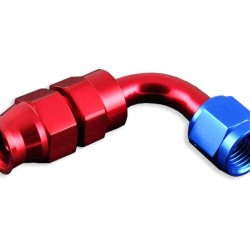 AN -10 AN10 JIC 90' Degree PTFE Fuel Oil Fitting hose end Red