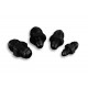 Adapter AN10 male to AN6 male JIC reducer oil fuel hose fitting Black