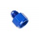 Adapter AN10 female to AN6 male JIC reducer hose fitting Blue