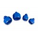 Adapter AN10 female to AN6 male JIC reducer hose fitting Blue