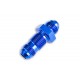 Adapter AN10 JIC bulkhead straight male hose fitting Blue