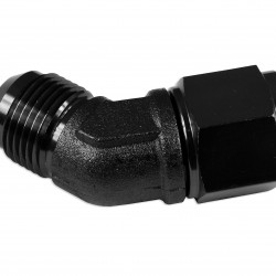 Adapter AN12 45' female-male coupler hose fitting Black