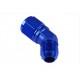 Adapter AN12 45' female-male coupler hose fitting Blue