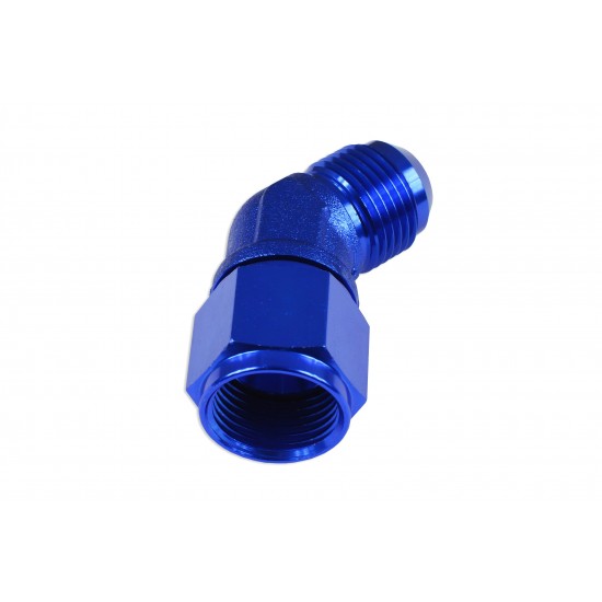 Adapter AN12 45' female-male coupler hose fitting Blue