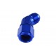 Adapter AN12 45' female-male coupler hose fitting Blue