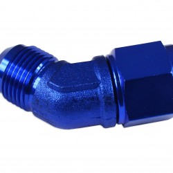 Adapter AN12 45' female-male coupler hose fitting Blue