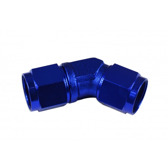 Adapter AN12 45' female-female coupler hose fitting Blue