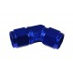 Adapter AN12 45' female-female coupler hose fitting Blue