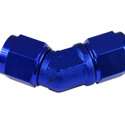 Adapter AN12 45' female-female coupler hose fitting Blue