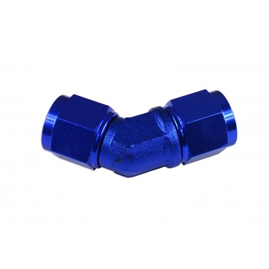 Adapter AN12 45' female-female coupler hose fitting Blue