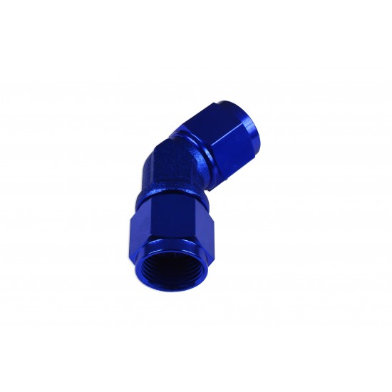 Adapter AN12 45' female-female coupler hose fitting Blue