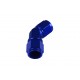 Adapter AN12 45' female-female coupler hose fitting Blue