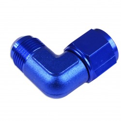 Adapter AN12 90' female-male coupler hose fitting Blue