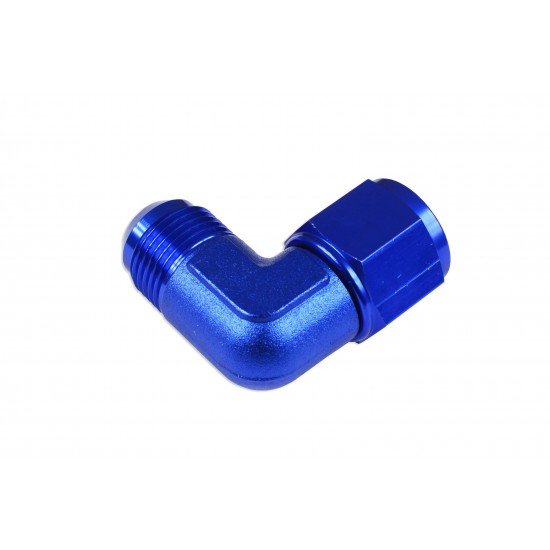 Adapter AN12 90' female-male coupler hose fitting Blue