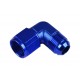 Adapter AN12 90' female-male coupler hose fitting Blue