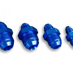 Adapter AN12 male to AN10 male JIC reducer oil fuel hose fitting Blue