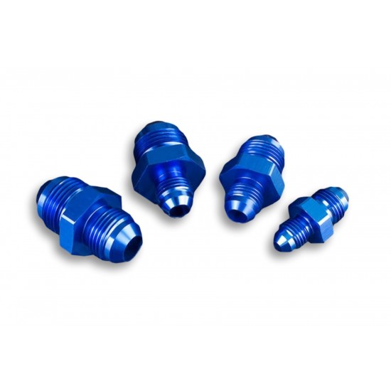 Adapter AN12 male to AN10 male JIC reducer oil fuel hose fitting Blue