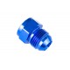 Adapter AN12 male to AN10 female JIC reducer hose fitting Blue