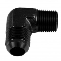 Adapter AN4-1/8 NPT 90' male-male coupler hose fitting Black