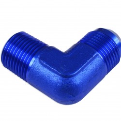 Adapter AN4-1/8 NPT 90' male-male coupler hose fitting Blue