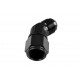 Adapter AN4 45' female-male coupler hose fitting Black