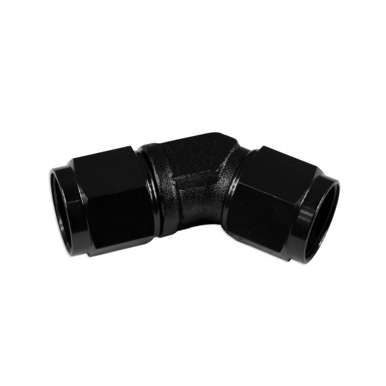Adapter AN4 45' female-female coupler hose fitting Black