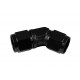 Adapter AN4 45' female-female coupler hose fitting Black