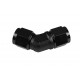 Adapter AN4 45' female-female coupler hose fitting Black
