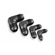 Adapter AN4 90' male-male coupler hose fitting Black
