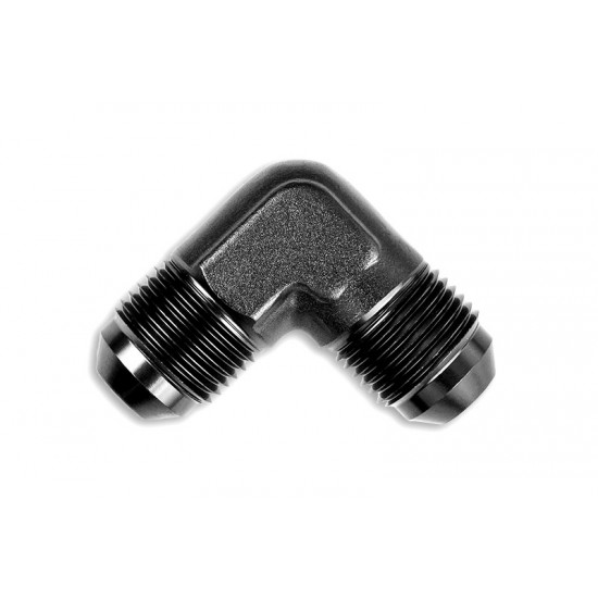 Adapter AN4 90' male-male coupler hose fitting Black