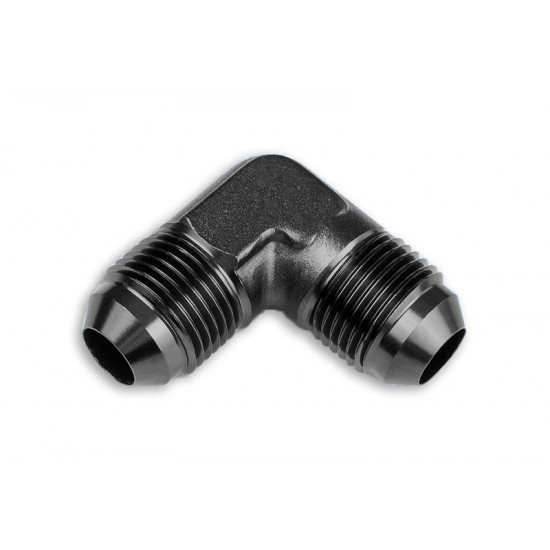 Adapter AN4 90' male-male coupler hose fitting Black